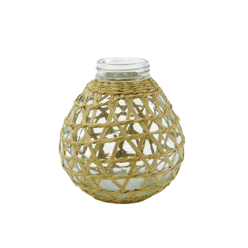 Paper Striped Glass Vases YD-ACC-013