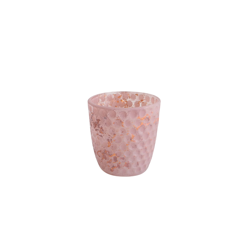Pink Texture Glass Vases Wax Bottle YD-ND-191