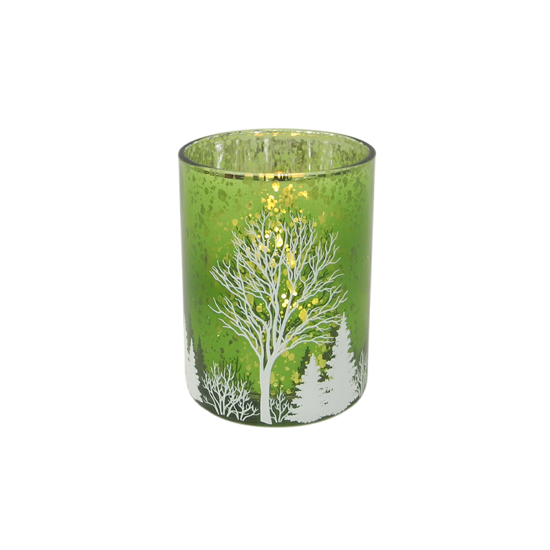 Stereo Pattern Christmas Candle Holder & Wax Bottle YD-HDWC-119