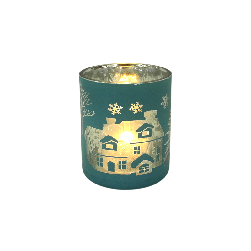 Green Christmas Candle Holder & Wax Bottle YD-HDWC-120