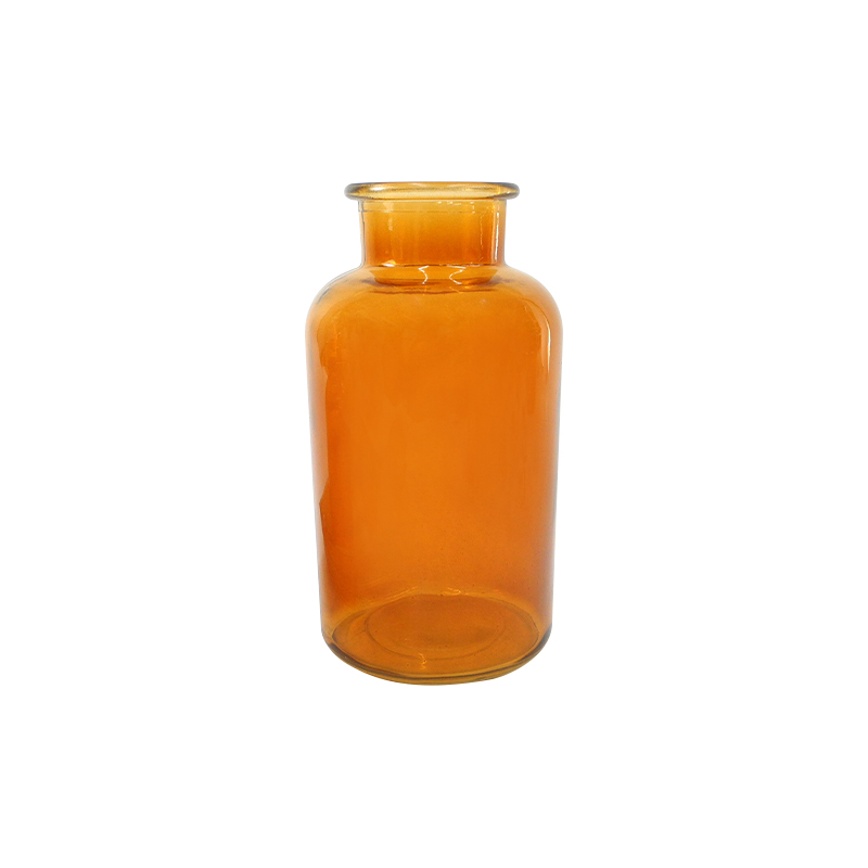 Yellow Transparent Glass Container YD-TDH-009