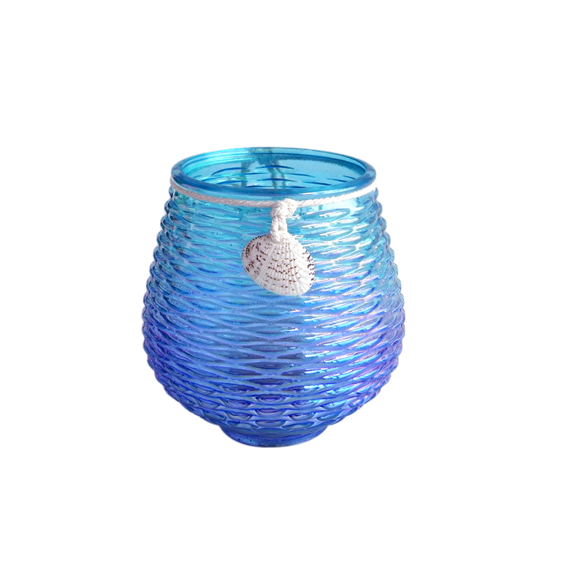 Alien Blue Glass Vases YD-OBS-035