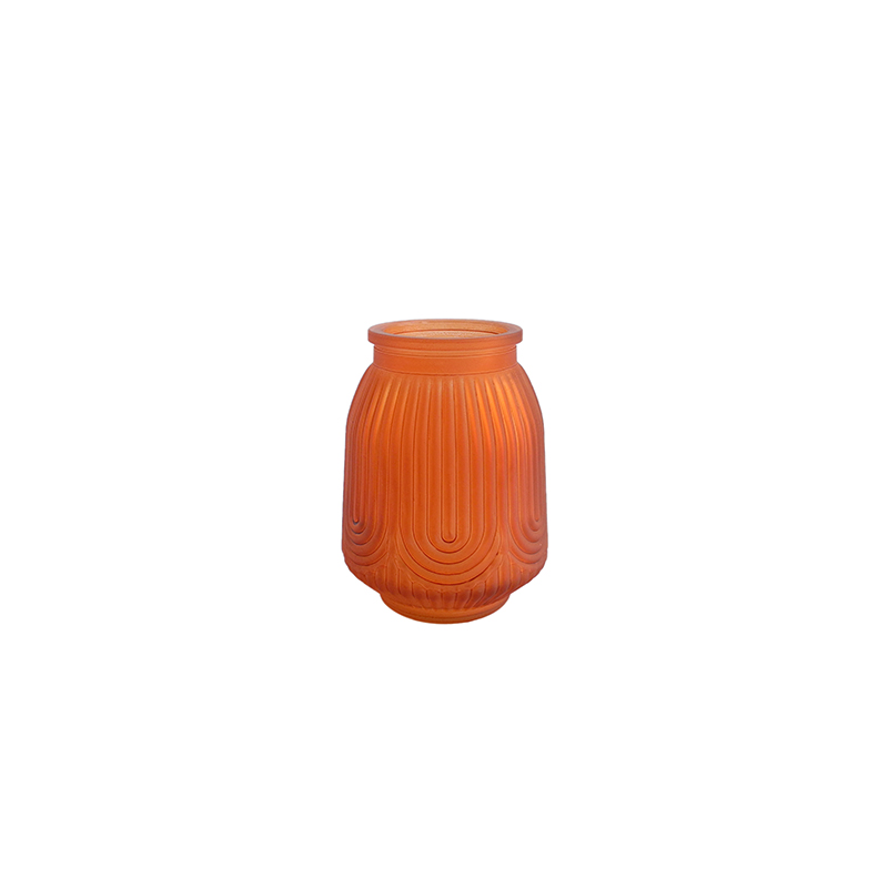 Orange Stripes Glass Vases YD-ND-113
