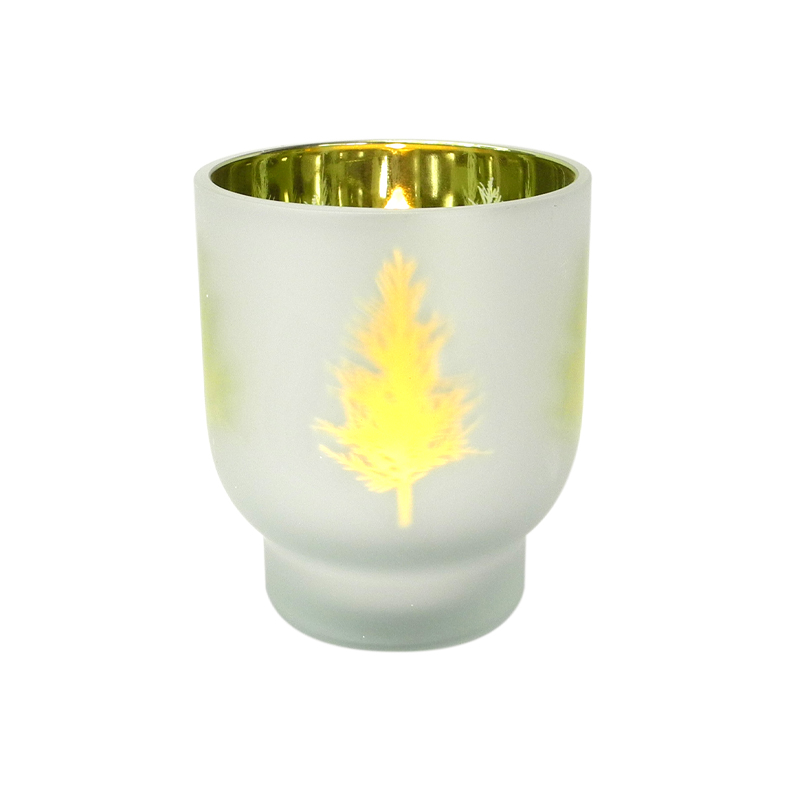 Beige Pattern Candle Holder & Wax Bottle YD-CX-049