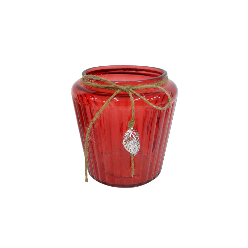 Maple Red Glass Vase YD-TDH-007