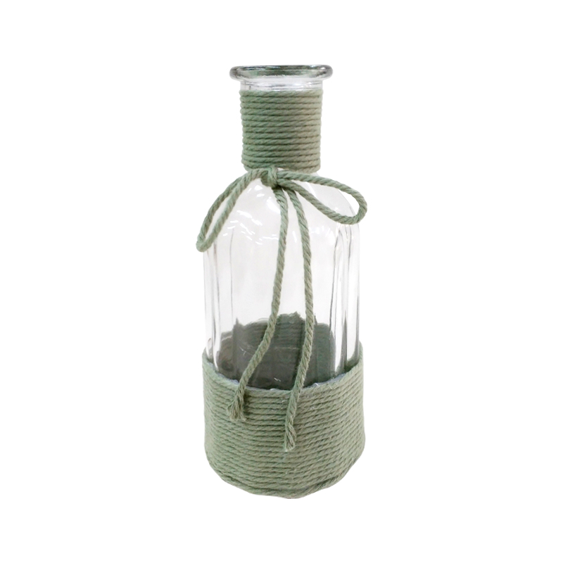 Colorful Hemp Rope Glass Bottle YD-ACC-027
