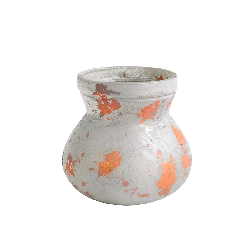 Light Blue Texture Glass Vases Wax Bottle YD-ND-193