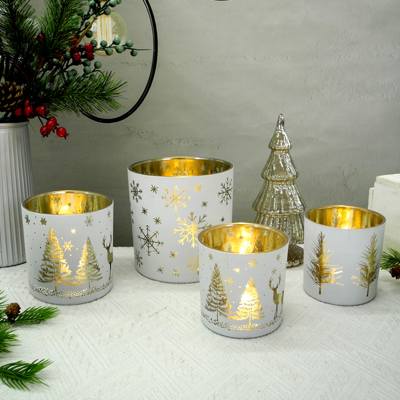 Gold Christmas Candle Holder & Wax Bottle YD-HDWC-036 