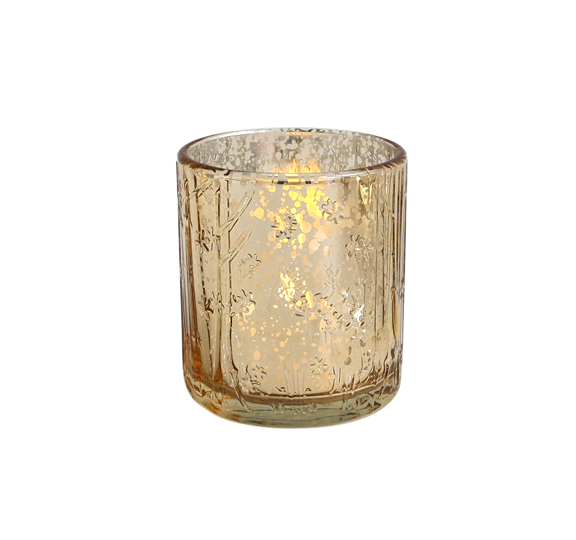 Yorklsun Glassware Dark Green Christmas Candle Holder & Wax Bottle YD-ND-137