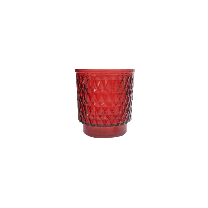 Maple Red Glass Vase YD-TDH-007
