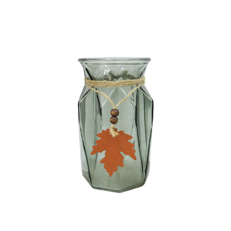 Maple Grey Glass Vase YD-TDH-005