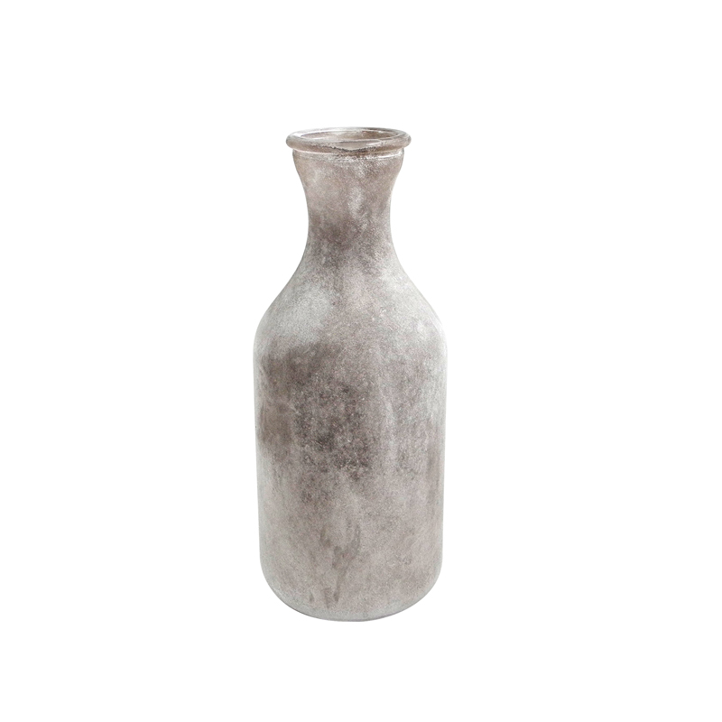 Grey Vintage Glass Vases Wax Bottle YD-TDH-048