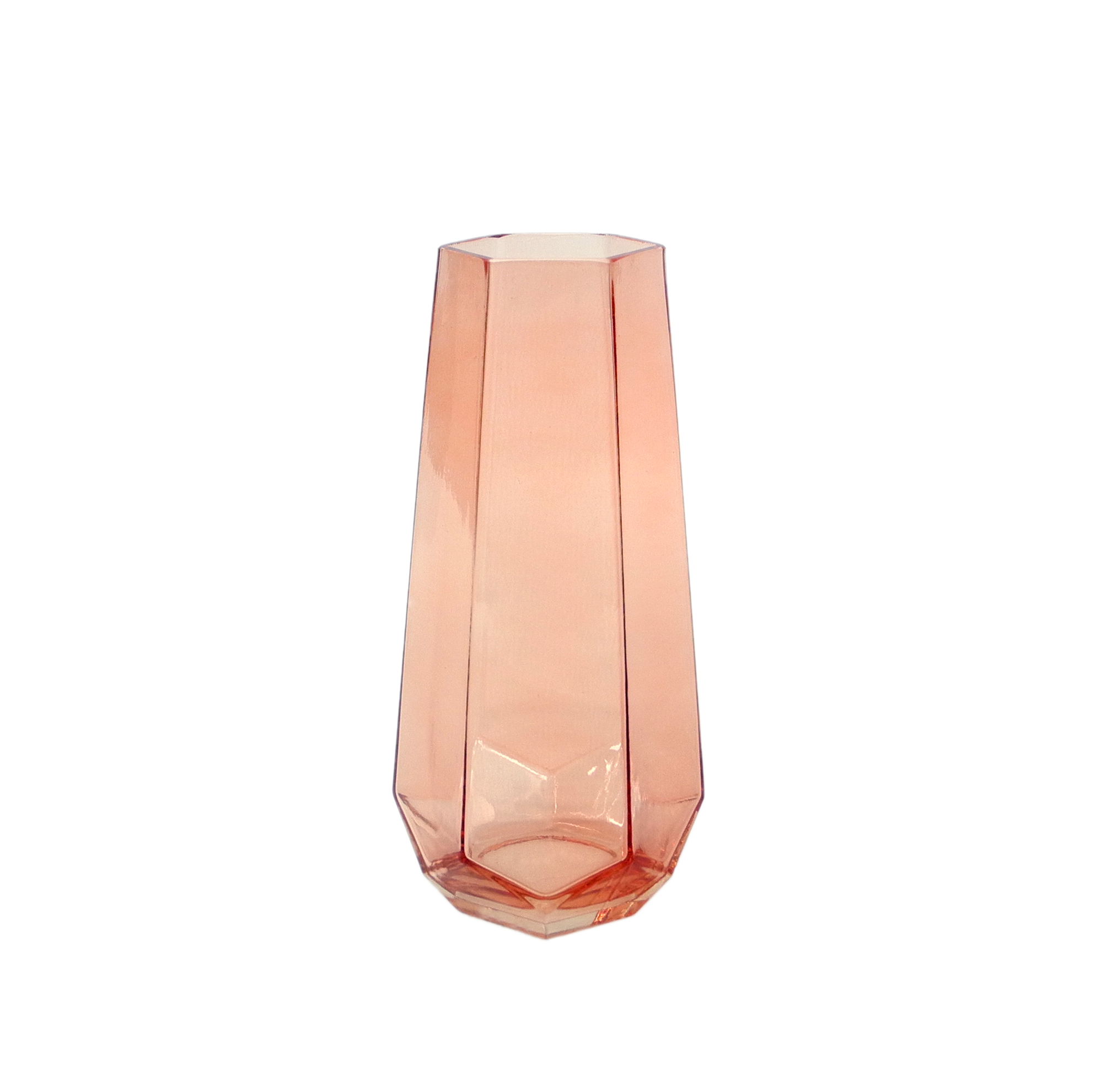 Pink Geometric Glass Vase YD-ND-165