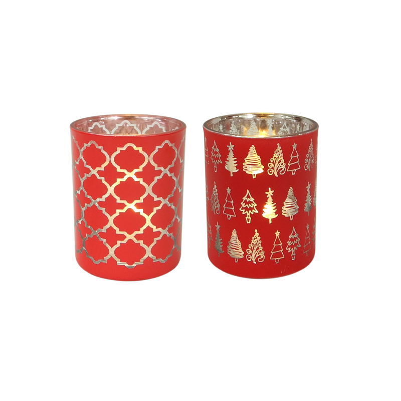 Red Christmas Candle Holder & Wax Bottle YD-HDWC-121