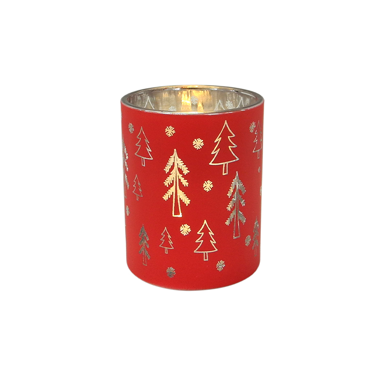 Red Christmas Candle Holder & Wax Bottle YD-HDWC-121