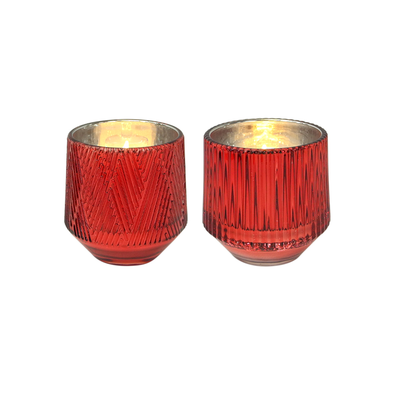 Red Vintage Glass Wax Bottle YD-ND-078