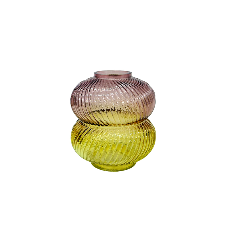 Gradient Striped Glass Vases YD-CGV-093