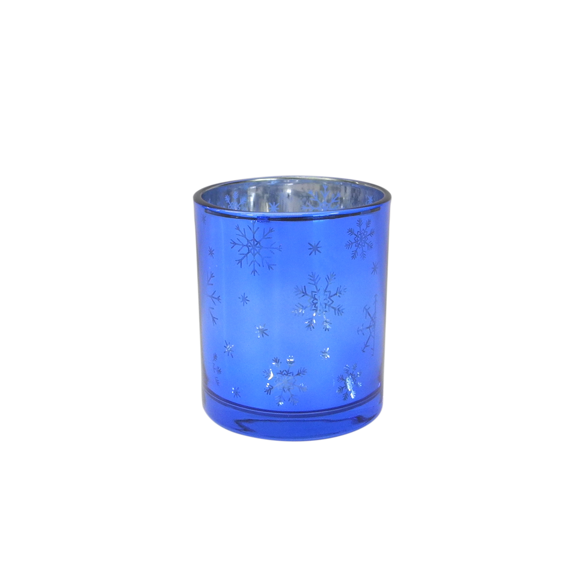 Yorklsun Glassware Royal Blue Candle Holder & Wax Bottle YD-CX-050