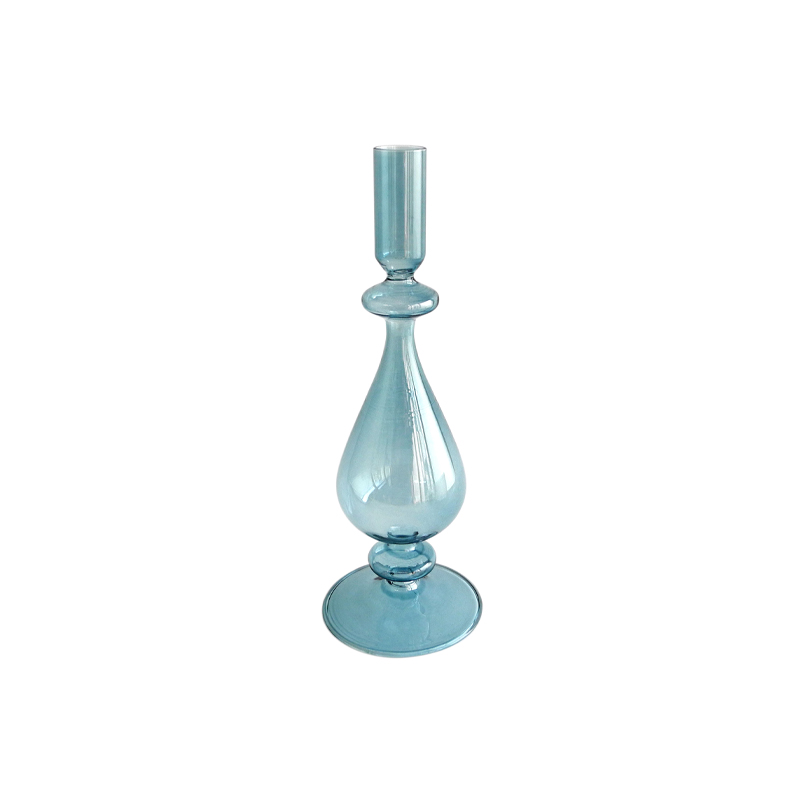 Blue-gray Lamp Candle Holder YD-LCH-003