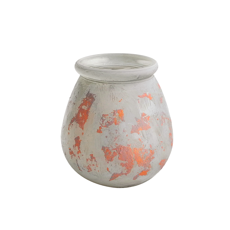 Light Blue Texture Glass Vases Wax Bottle YD-ND-193