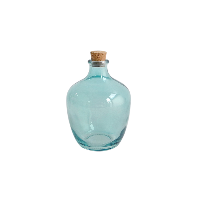 Blue Grey Glass Container YD-GC-033