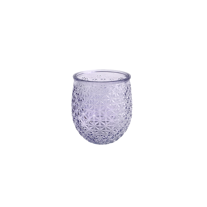 Purple Glass Vases & Wax Bottle YD-HDWC-156