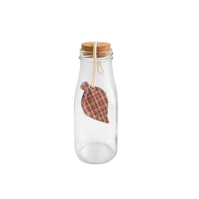 Autumn Leaves Clear Glass Bottle YD-TDH-014