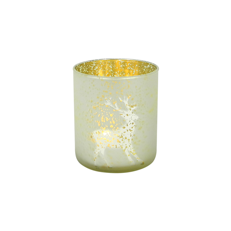 Beige Christmas Candle Holder & Wax Bottle YD-HDWC-123