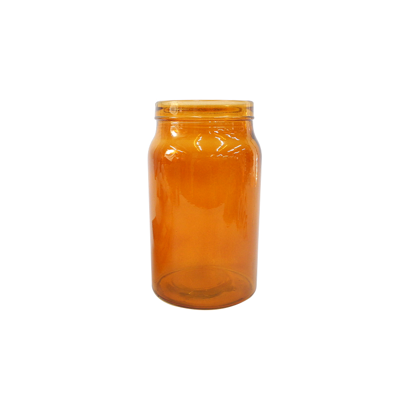 Yellow Transparent Glass Container YD-TDH-009