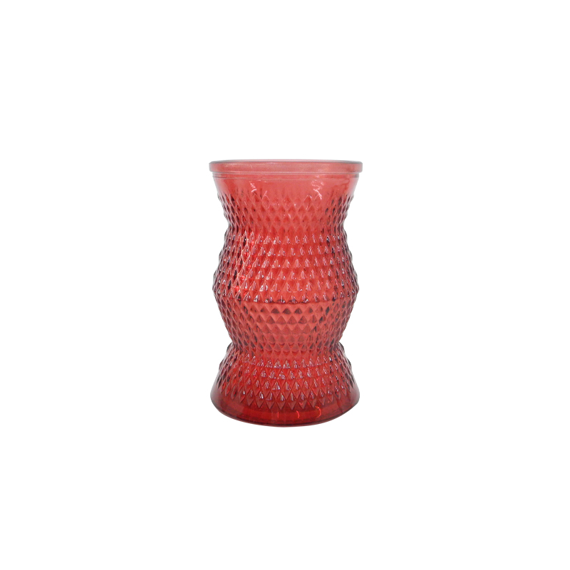 Maple Red Glass Vase YD-TDH-007