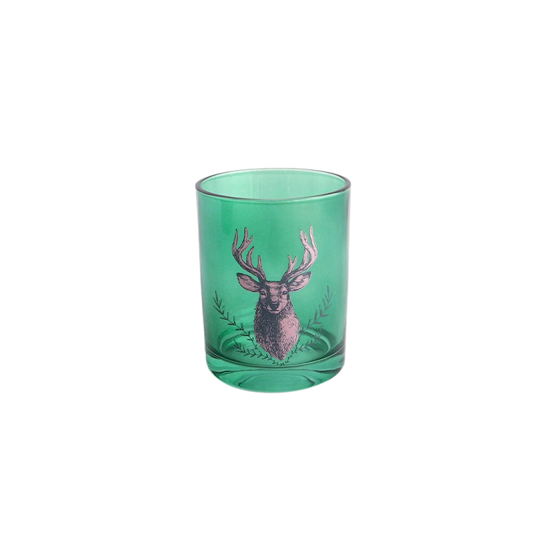 Green Candle Holder & Wax Bottle YD-HDWC-063