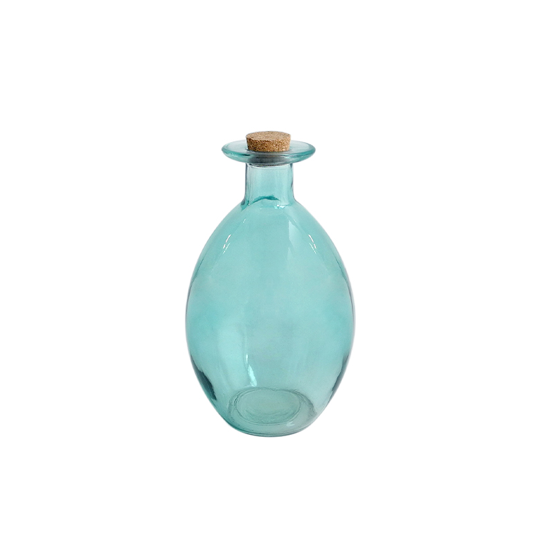 Blue Grey Glass Container YD-GC-033