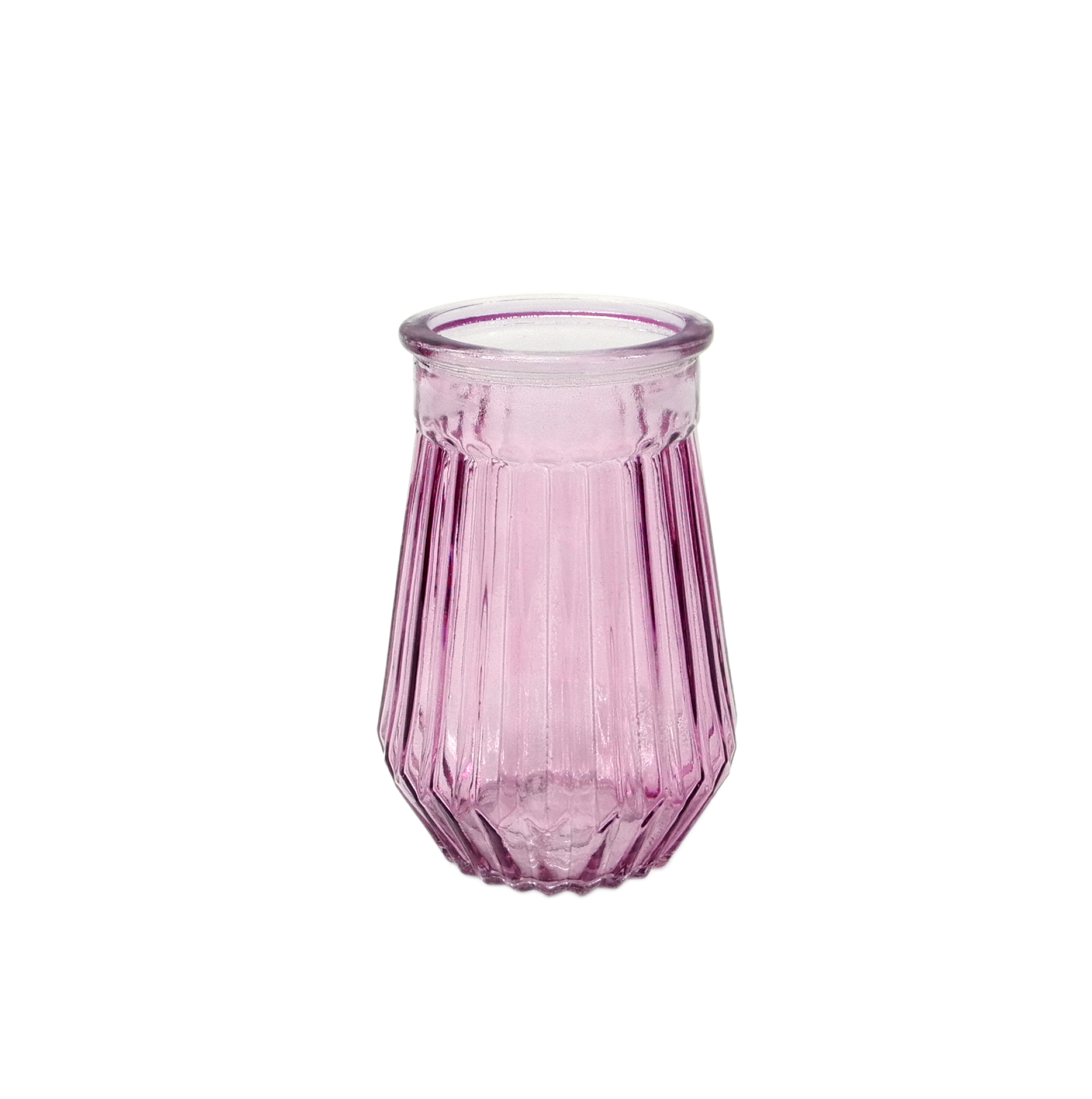 Blue prismatic Glass Vase YD-CGV-068