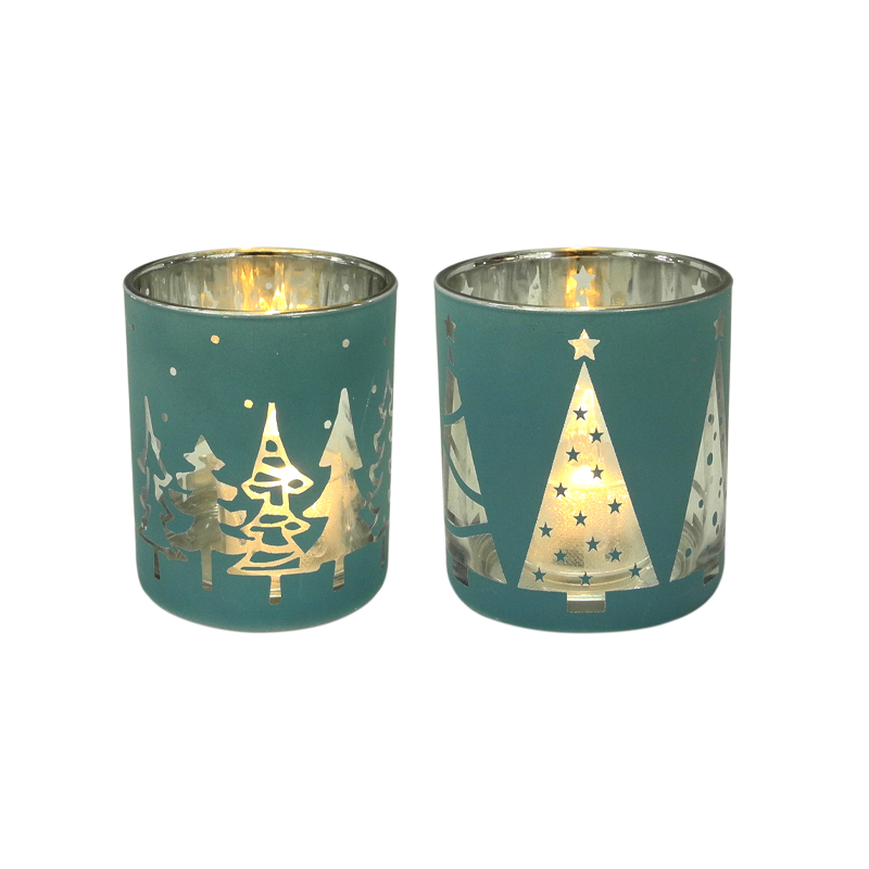 Green Christmas Candle Holder & Wax Bottle YD-CX-024
