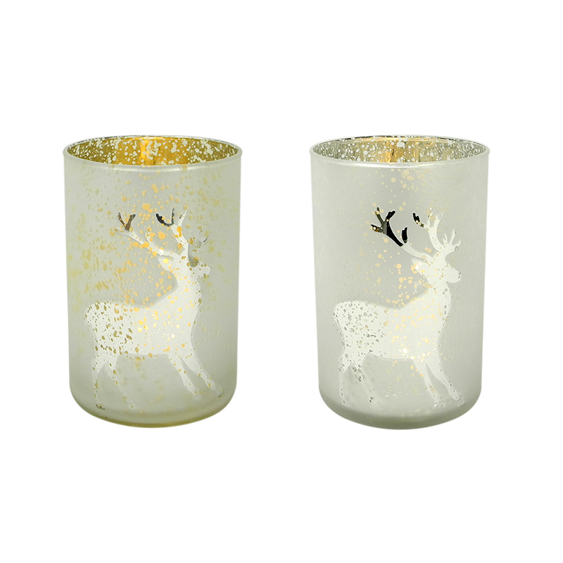 Beige Christmas Candle Holder & Wax Bottle YD-HDWC-123