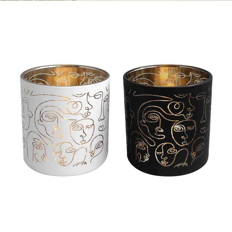 Portrait Pattern Candle Holder & Wax Bottle YD-HDWC-082