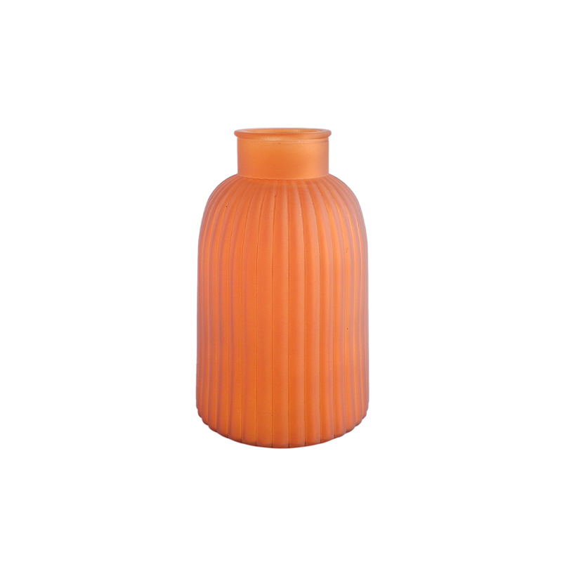 Orange Stripes Glass Vases YD-CGV-043