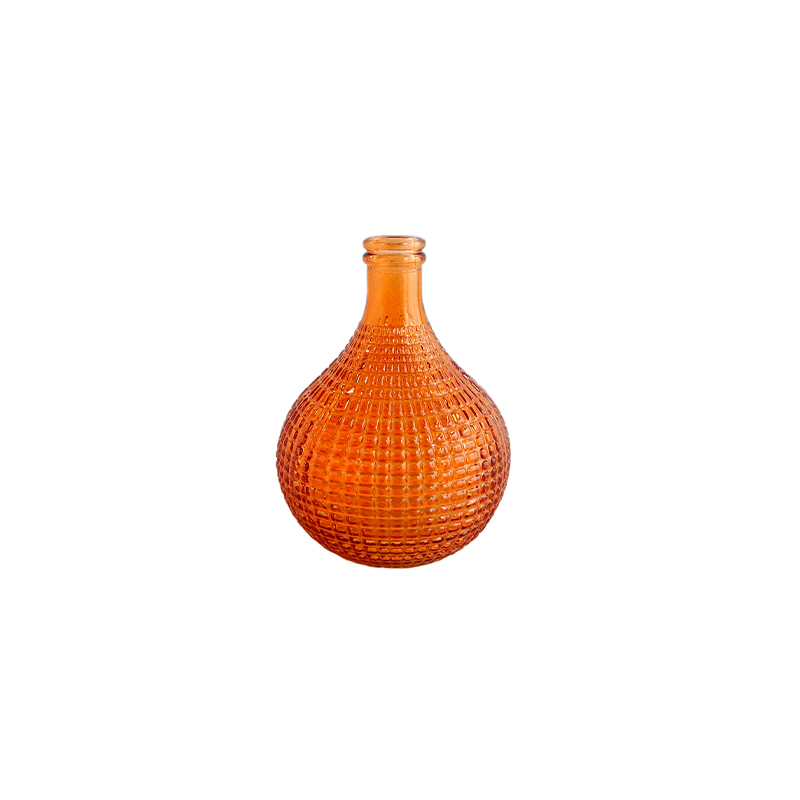 Orange Texture Glass Vases YD-CGV-039