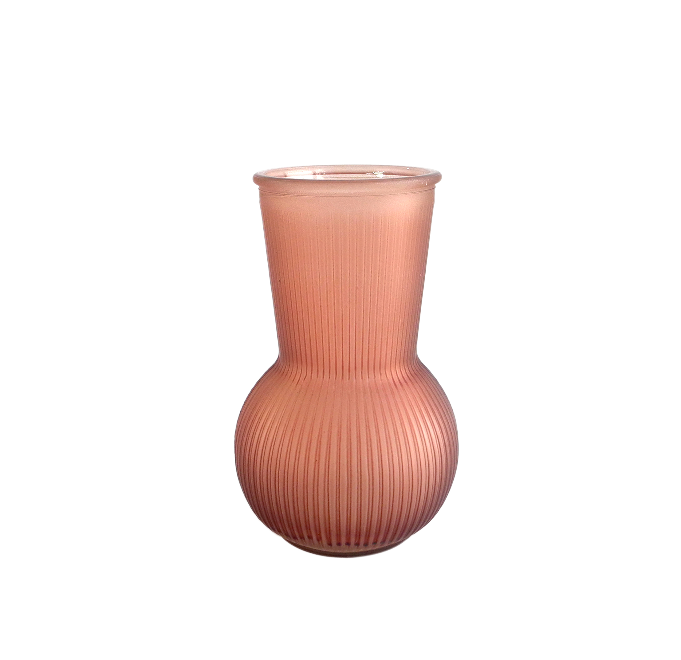 Lotus Root Pink Stripes Glass Vases YD-ND-127