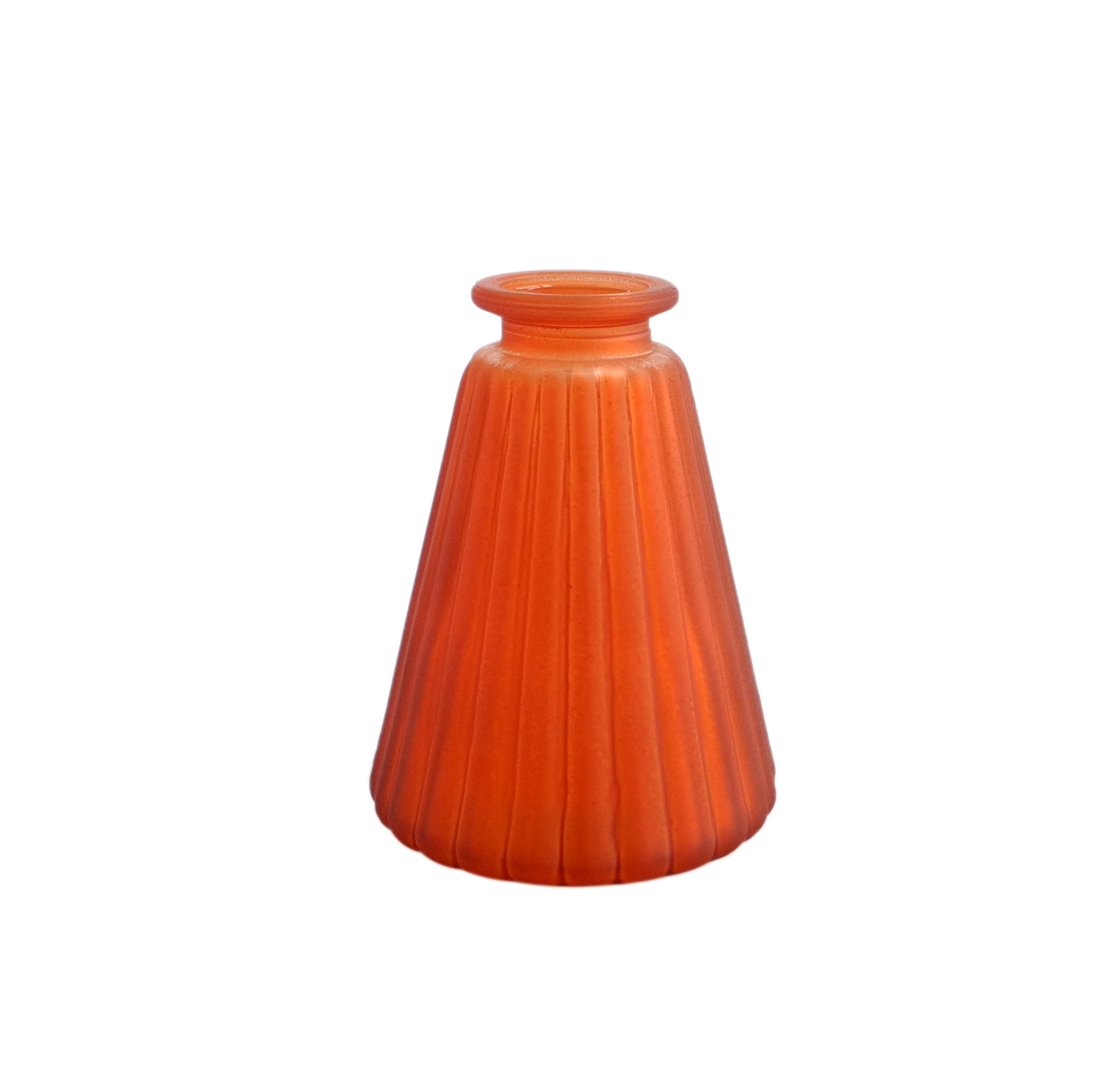 Orange Simple Texture Glass Vases YD-CGV-042