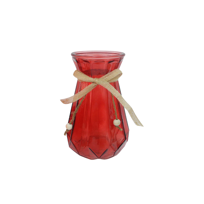 Maple Red Glass Vase YD-TDH-007