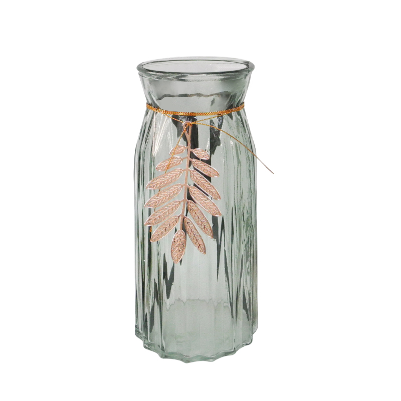Maple Grey Glass Vase YD-TDH-005