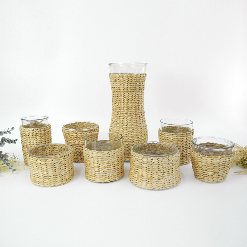 Rattan Glass Bottle YD-ACC-005