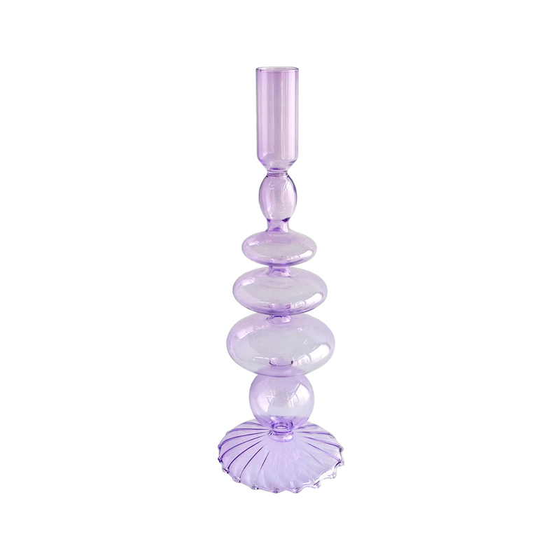 Purple Lamp Candel Holder YD-LCH-009