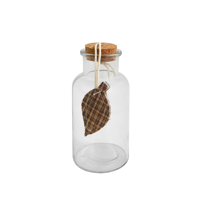 Autumn Leaves Clear Glass Bottle YD-TDH-014