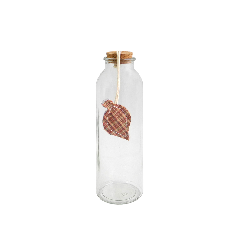 Autumn Leaves Clear Glass Bottle YD-TDH-014