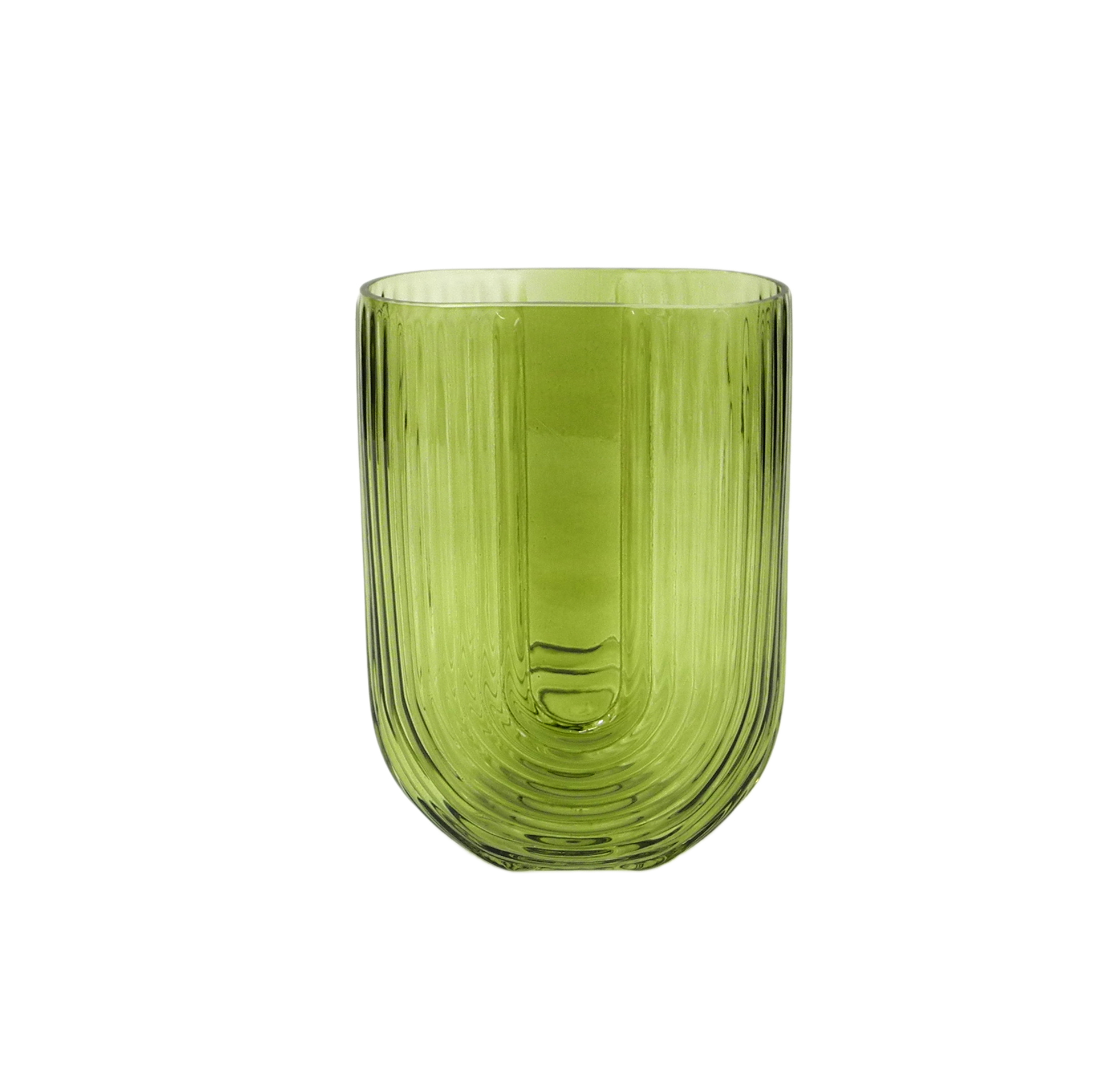 Light color with pattern Glass Vase YD-CGV-062