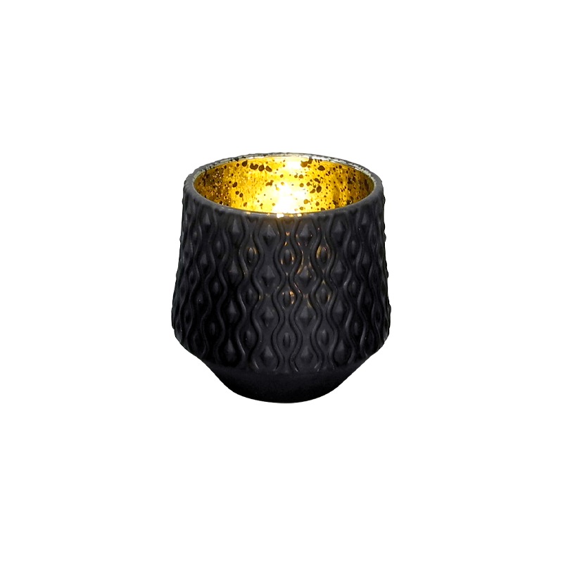 Black Vintage Glass Wax Bottle YD-HDWC-081