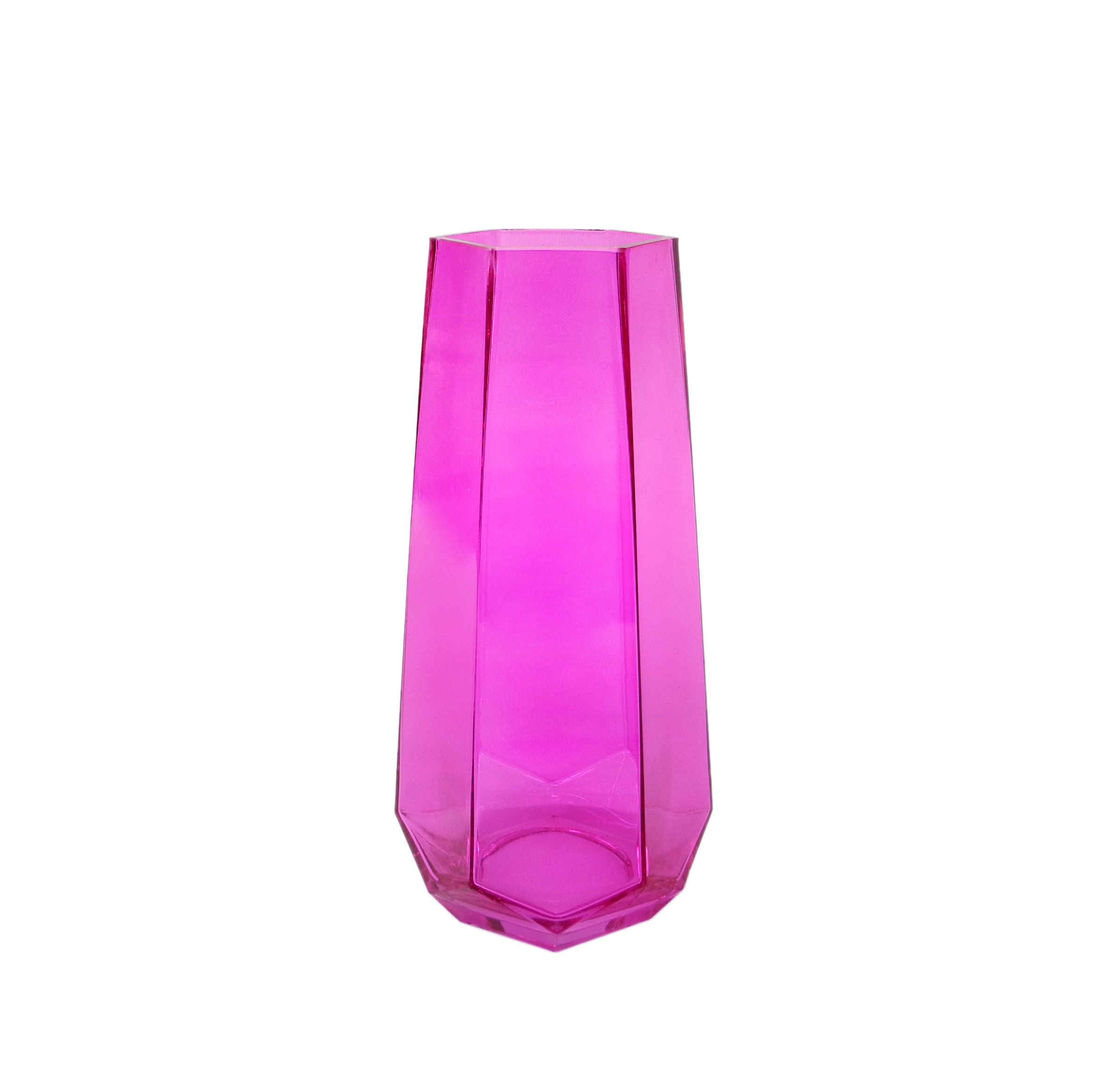 Pink Geometric Glass Vase YD-ND-154