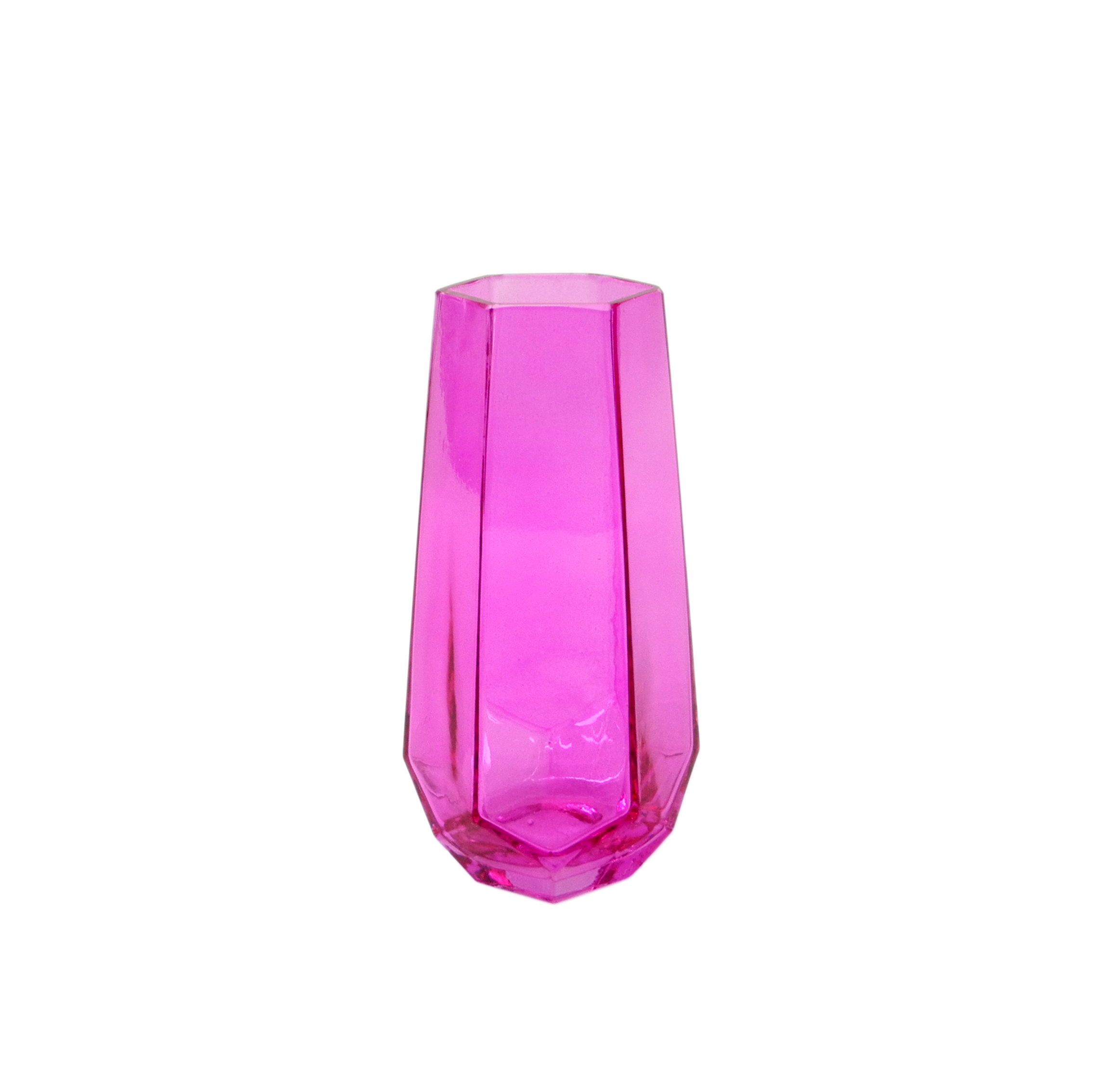 Pink Geometric Glass Vase YD-ND-154
